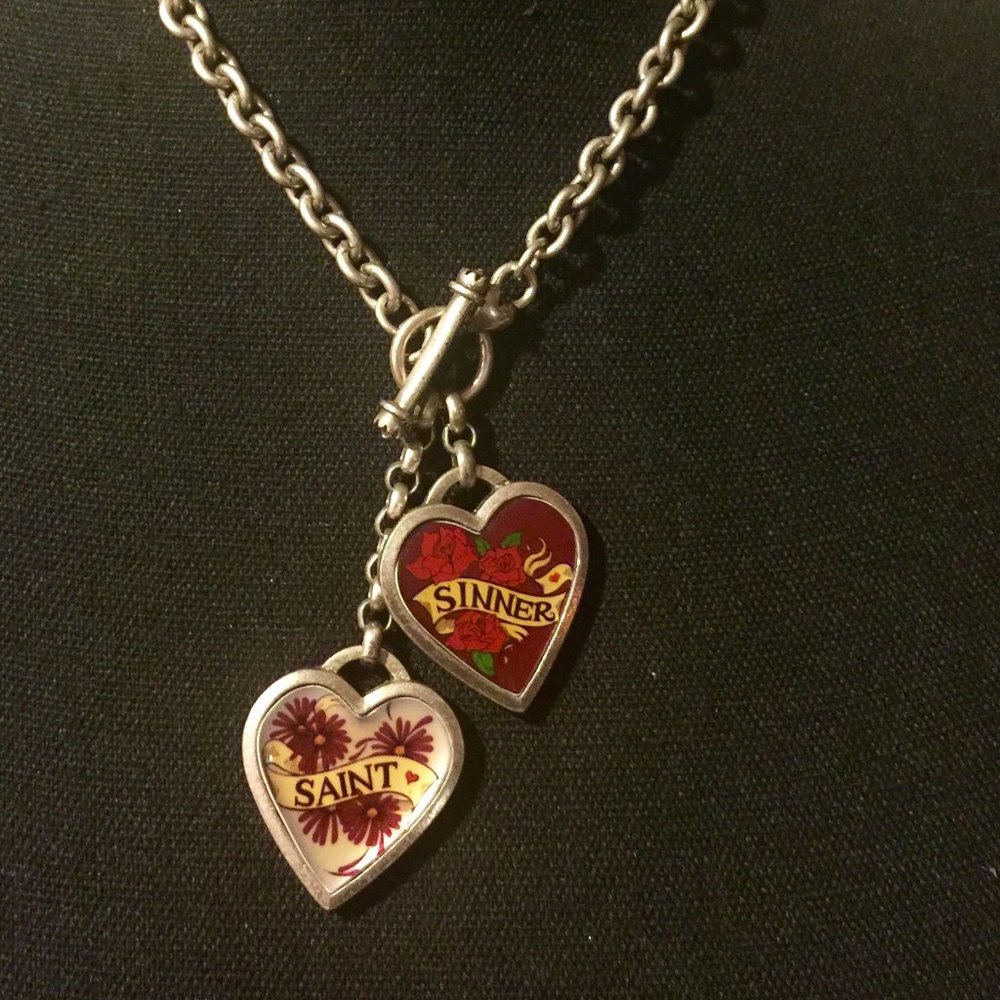 Classic Hardware "Sinner and Saint" Toggle Necklac